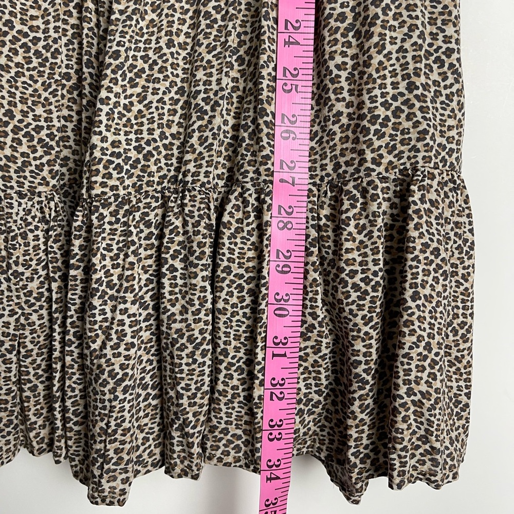 VICI Cheetah Prints 100%Rayon Mini Dress /Longline Tunic Dress 3/4Sleeve… - Picture 9 of 12